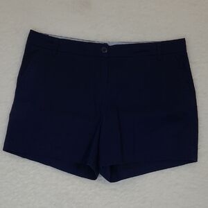 Crown & Ivy Navy Blue Caroline Shorts size 14